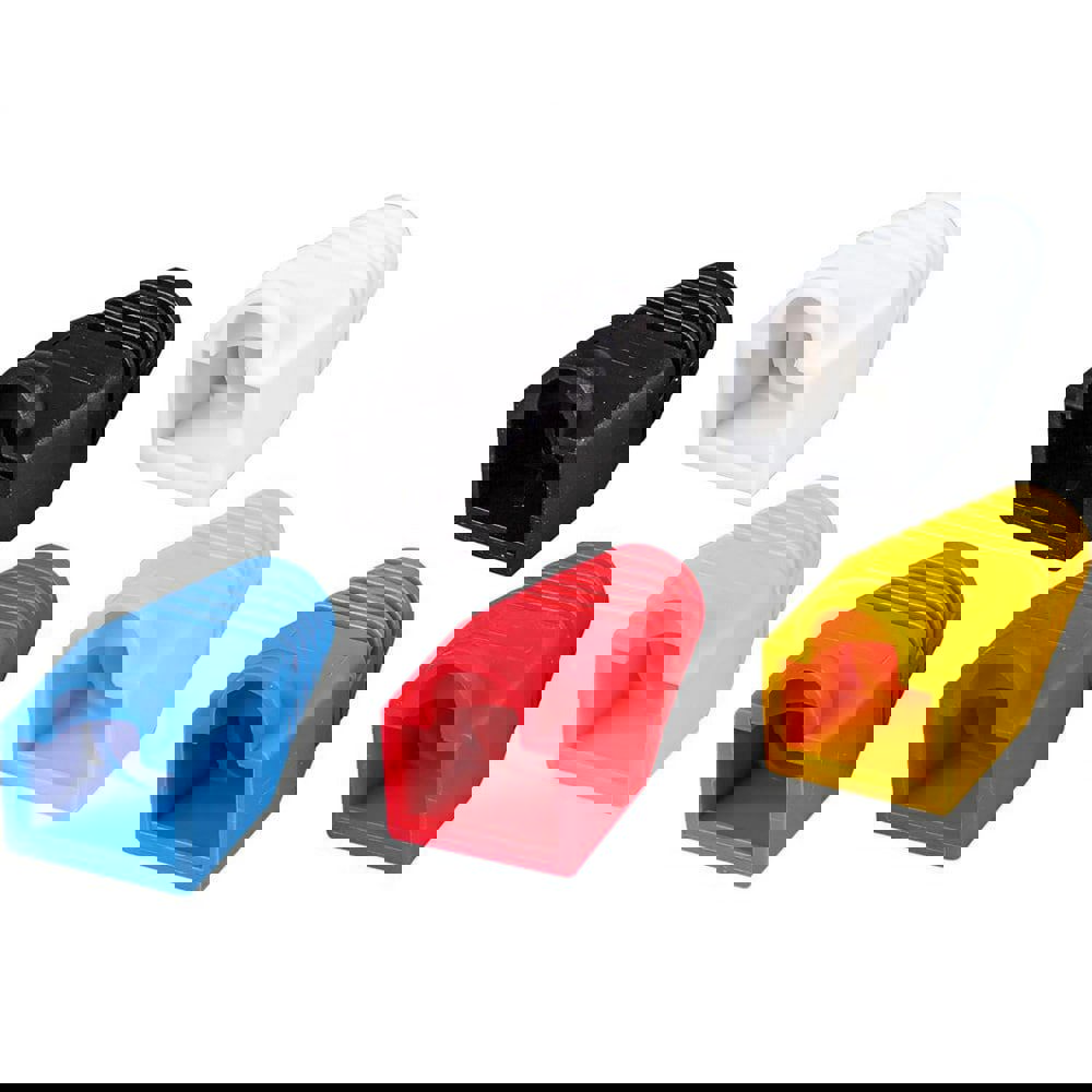 Computer Cable Accessories; Accessory Type: Strain Relief Boot ; For Use With: CAT5e and CAT6 cable ; Connection Type: RJ45 ; Overall Length: 1.10